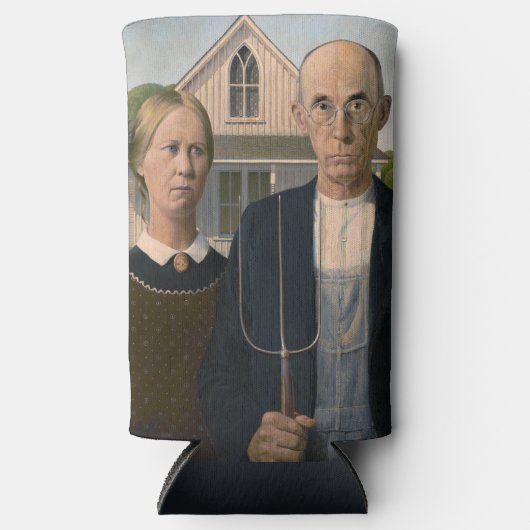 Amerikaanse gotiek: platteland leeft arm boer seltzer blikjeskoeler (Voorkant)