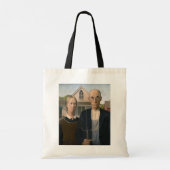 Amerikaanse gotiek: platteland leeft arm boer tote bag (Achterkant)