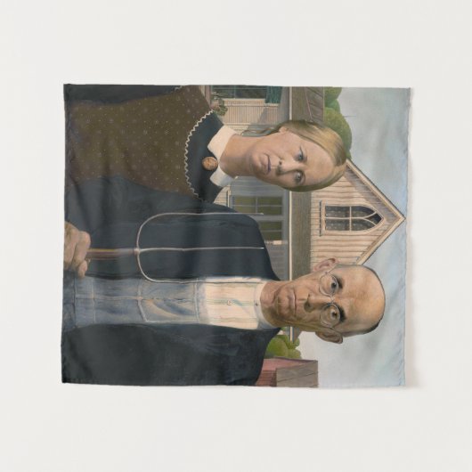 Amerikaanse gotiek: platteland leeft arm boer wandkleed (Voorkant (horizontaal))