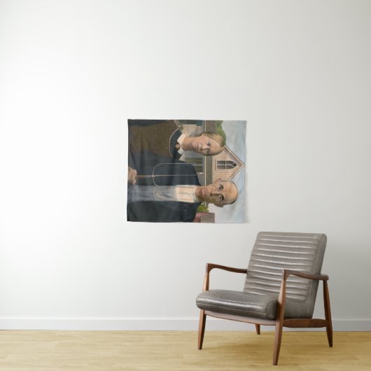 Amerikaanse gotiek: platteland leeft arm boer wandkleed (In Situ (horizontaal))