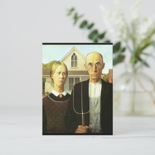 Amerikaanse Gotisch Briefkaart (Staand voorkant)