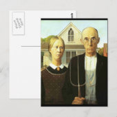 Amerikaanse Gotisch Briefkaart (Voorkant / Achterkant)