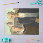 Amerikaanse gotische beroemde kunstwerk art decoup tissuepapier (Craft)