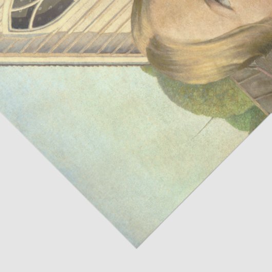 Amerikaanse gotische beroemde kunstwerk art decoup tissuepapier (Detail)