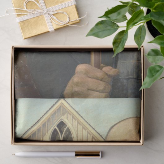 Amerikaanse gotische beroemde kunstwerk art decoup tissuepapier (Geschenk)