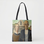 Amerikaanse gotische boodschappentas tote bag (Voorkant)