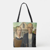 Amerikaanse gotische boodschappentas tote bag (Achterkant)