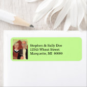 Amerikaanse Gotische Paar Heartland Adresetiketten Etiket (Insitu)