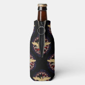 Amerikaanse goudadelaar, vlag zwarte-blauwe-flesko flesjeskoeler (Fles Achterkant)