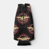 Amerikaanse goudadelaar, vlag zwarte-rode-fleskoel flesjeskoeler (Achterkant)