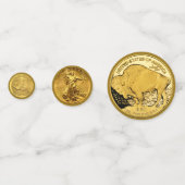 Amerikaanse gouden munten confetti (Voorkanten)