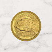 Amerikaanse gouden munten confetti (Kleine voorkant)