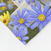 Amerikaanse goudfinch vogelhuis - bloemtuin fleece deken (Hoek)