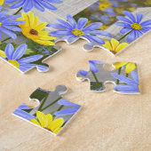 Amerikaanse goudfinch vogelhuis - bloemtuin legpuzzel (Zijkant)