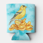 Amerikaanse goudvink aardappel chip vogel illustra blikjeskoeler (Achterkant)