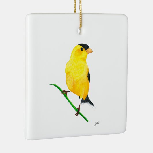 Amerikaanse Goudvink Keramisch Ornament (Rechts)