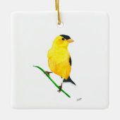 Amerikaanse Goudvink Keramisch Ornament (Voorkant)