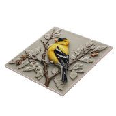 Amerikaanse goudvink - Kunst en ambachten Keramisc Tegeltje (Zijkant)