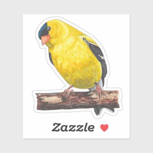 Amerikaanse goudvink Sticker (Vel)