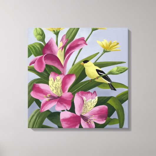 Amerikaanse Goudvinkunst Canvas Afdruk (Voorkant)
