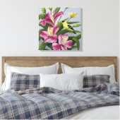 Amerikaanse Goudvinkunst Canvas Afdruk (Insitu (Slaapkamer))