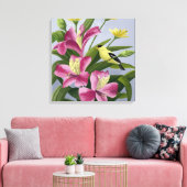 Amerikaanse Goudvinkunst Canvas Afdruk (Insitu (Woonkamer))