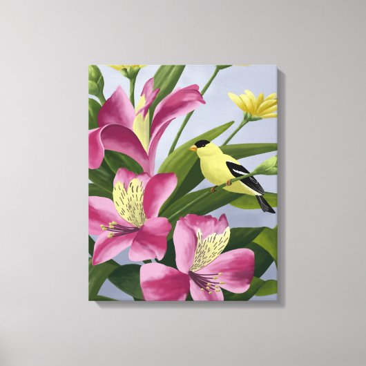 Amerikaanse Goudvinkunst Canvas Afdruk (Voorkant)