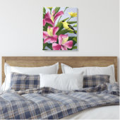 Amerikaanse Goudvinkunst Canvas Afdruk (Insitu (Slaapkamer))