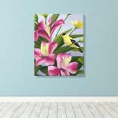 Amerikaanse Goudvinkunst Canvas Afdruk (Insitu (Houten vloer))