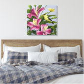 Amerikaanse Goudvinkunst Canvas Afdruk (Insitu (Slaapkamer))