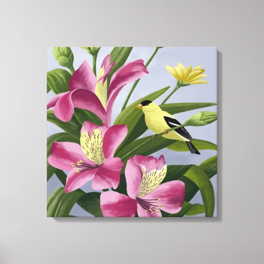 Amerikaanse Goudvinkunst Canvas Afdruk (Voorkant)