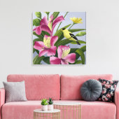 Amerikaanse Goudvinkunst Canvas Afdruk (Insitu (Woonkamer))