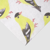 Amerikaanse goudvinnen waterverf kunst tissuepapier (Detail)