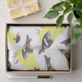 Amerikaanse goudvinnen waterverf kunst tissuepapier (Geschenk)