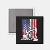 Amerikaanse Graafmachine Vierde Jongens 4e Juli Pe Magneet (Voorkant / Achterkant)