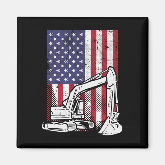 Amerikaanse Graafmachine Vierde Jongens 4e Juli Pe Magneet (Voorkant)