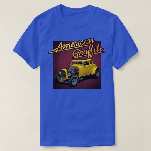 Amerikaanse Graffiti 70s Classic Films T-shirt (Design voorkant)