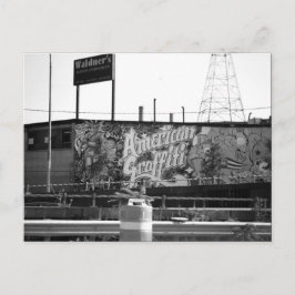 Amerikaanse graffiti briefkaart