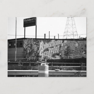 Amerikaanse graffiti briefkaart