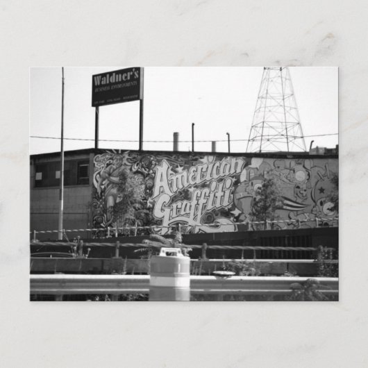 Amerikaanse graffiti briefkaart (Voorkant)