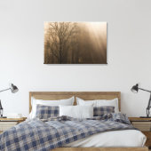 Amerikaanse Great Smoky Mountain NP Tennessee-bome Canvas Afdruk (Insitu (Slaapkamer))