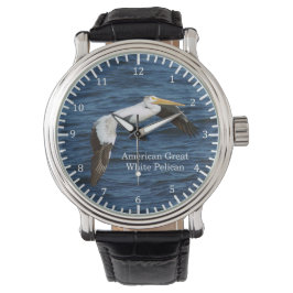 Amerikaanse Great White Pelican watch Horloge