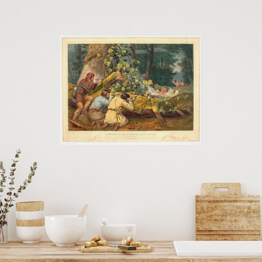 Amerikaanse grens (0021A) Poster (Keuken)