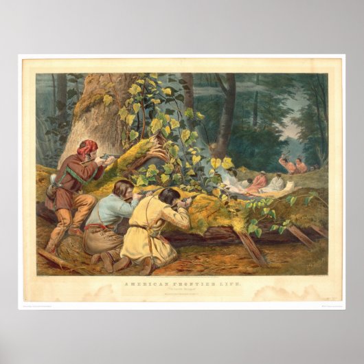 Amerikaanse grens (0021A) Poster (Voorkant)