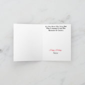 Amerikaanse grenspatrouillogo kerstboomkaart kaart (Binnen)