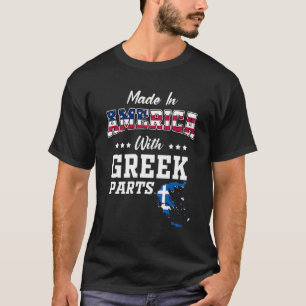 Amerikaanse Griekse delen Griekenland Kaart Vereni T-shirt