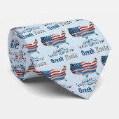 Amerikaanse Griekse rots Stropdas (Opgerold)