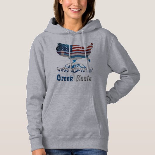 Amerikaanse Griekse rotsenkaart Hoodie (Voorkant)