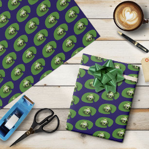 Amerikaanse Groene Boomkikker Waterlelieblad Cadeaupapier