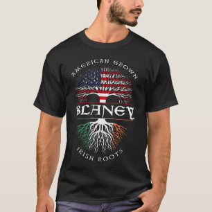 Amerikaanse Groene Ierse Roots BLANEY Ierse naam T-shirt